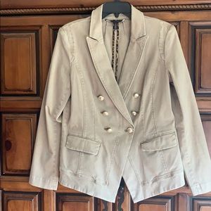 White House Black Market Denim Blazer!